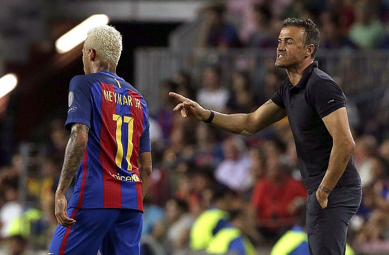 Luis Enrique, el último entrenador en el Barça de Neymar