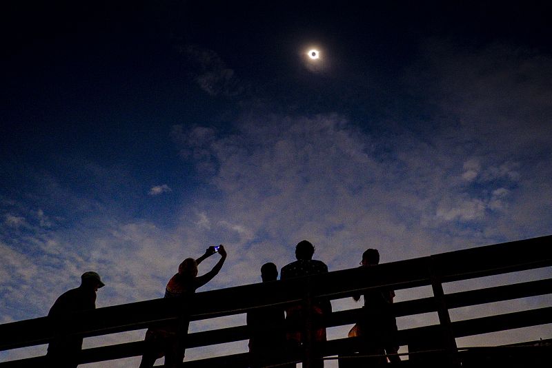 El eclipse solar en Carolina del Sur (EE.UU.)