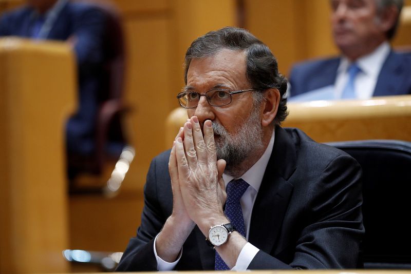 Rajoy, al inicio del pleno del Senado para aprobar las medidas del 155