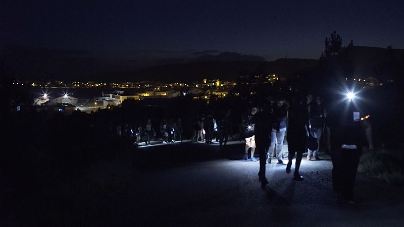 Camino al punto de observación en Mora de Rubielos