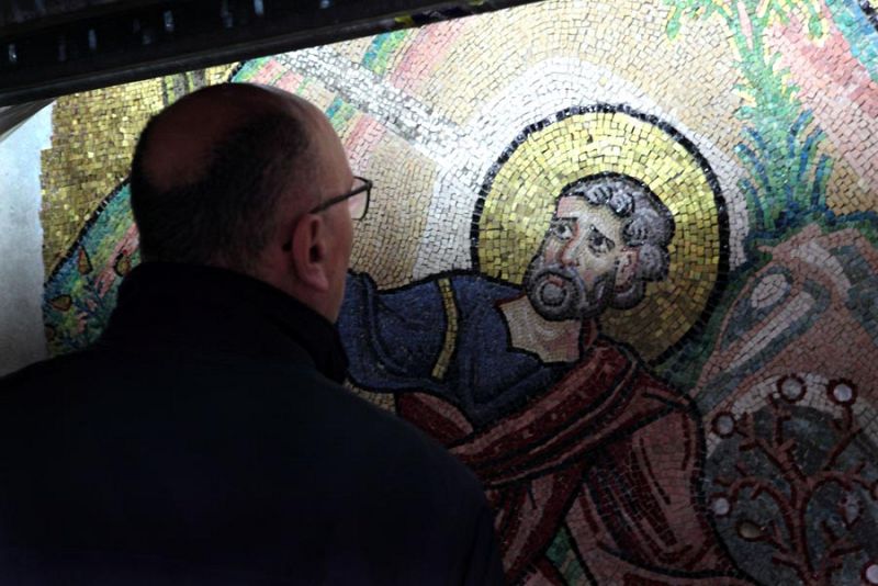 Mosaicos cruzados de la Basílica de Belén