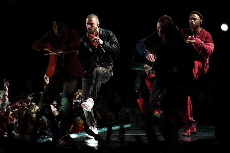 Justin Timberlake, en el descanso de la Super Bowl