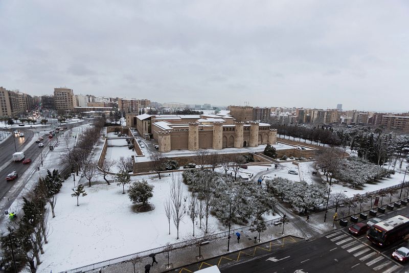 Nieve en Zaragoza