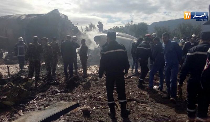 En el avión, un Ilyushin 76 de fabricación rusa, viajaban militares argelinos y saharauis y sus familias.