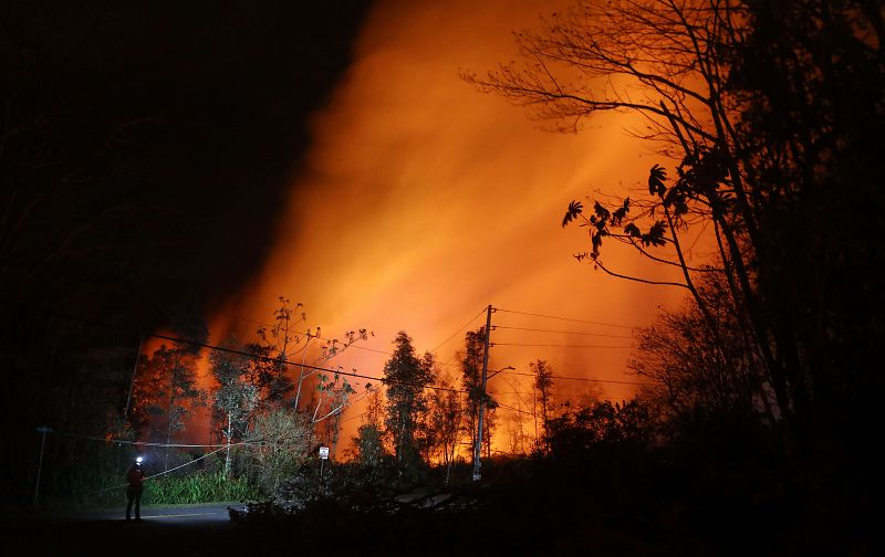 El cielo arde sobre Hawái