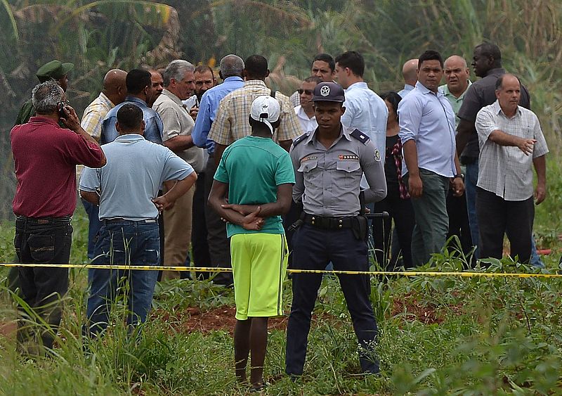 Díaz-Canel llega al escenario del accidente