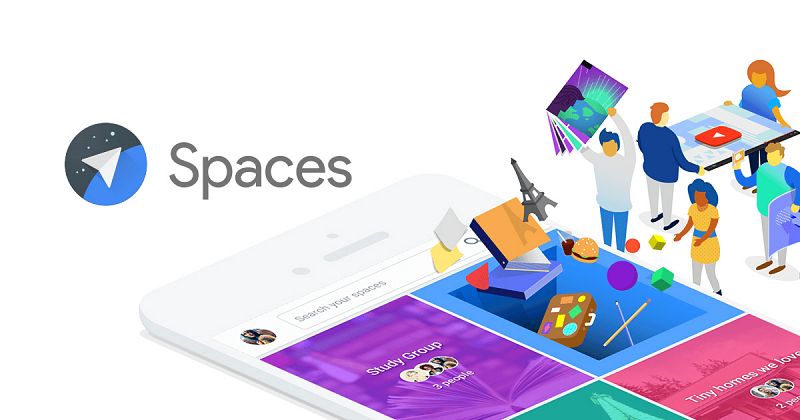 Fracasos de Google: logo de Google Spaces