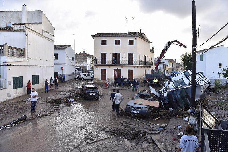 Continúa la búsqueda de desaparecidos por las inundaciones en Sant Llorenç en Mallorca
