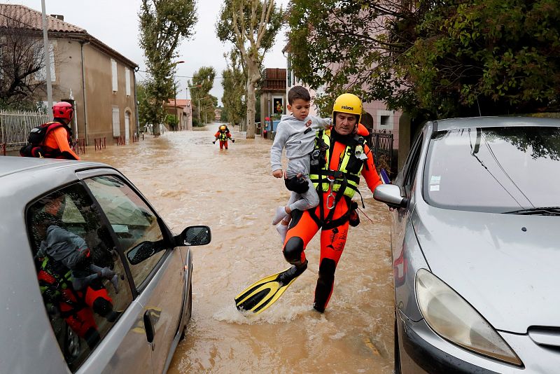 Al menos 6 muertos por inundaciones cerca de Carcasona, en el sur de Francia