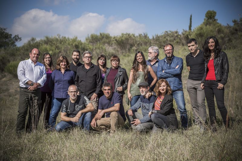 Equipo de TVE de ¡Qué animal! y colaboradores del programa