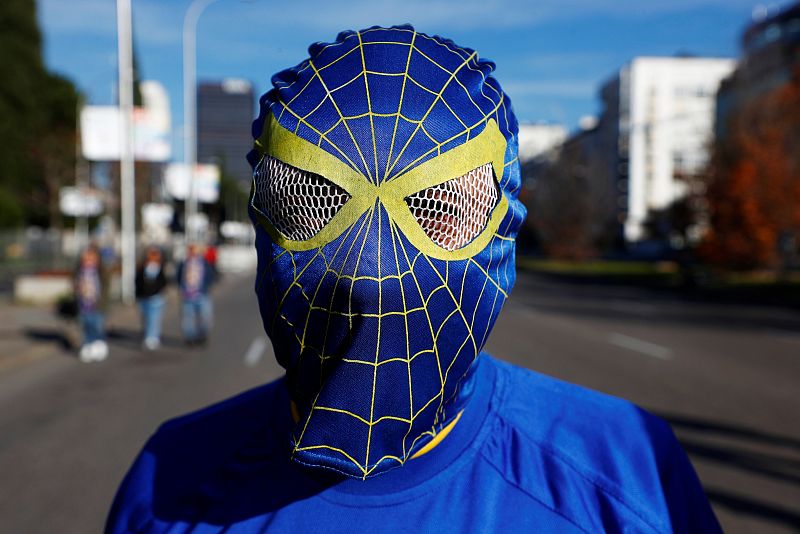 Aficionado de Boca Juniors en la ciudad de Madrid.