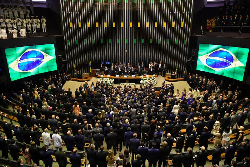 Una panorámica del Congreso previa a la toma de posesión de Bolsonaro