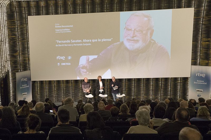 "Fernando Savater. Ahora que lo pienso" se ha estrenado en la Cineteca Matadero