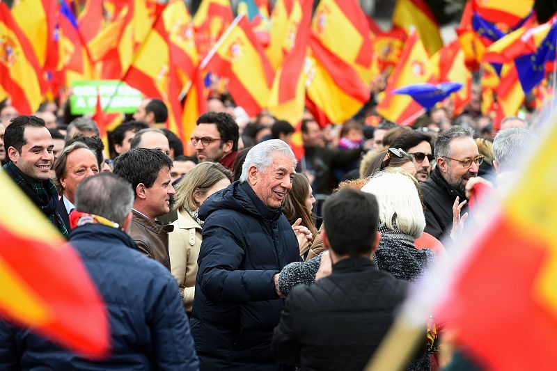 Concentración en la plaza de Colón de Madrid