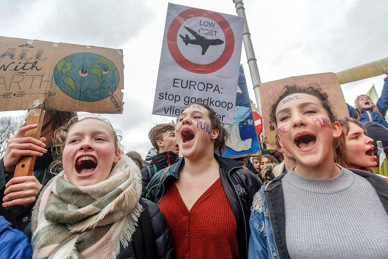 Huelga de estudiantes convocada por 'Jóvenes por el Clima'