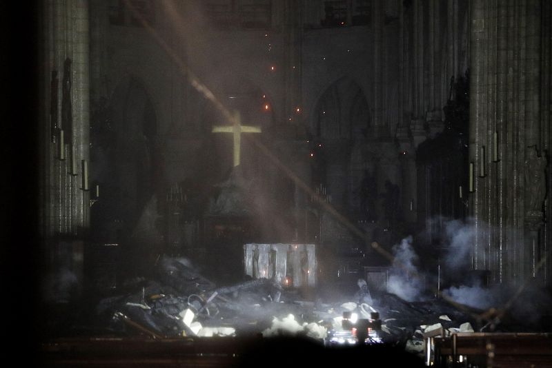 Incendio en la catedral de Notre Dame de París