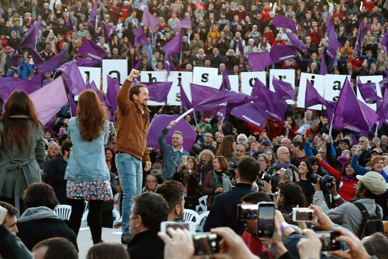 Acto de cierre de campaña Unidas Podemos