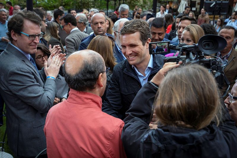 Pablo Casado en un acto en Avila