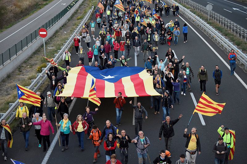 Independentistas en ''Marchas por la libertad''