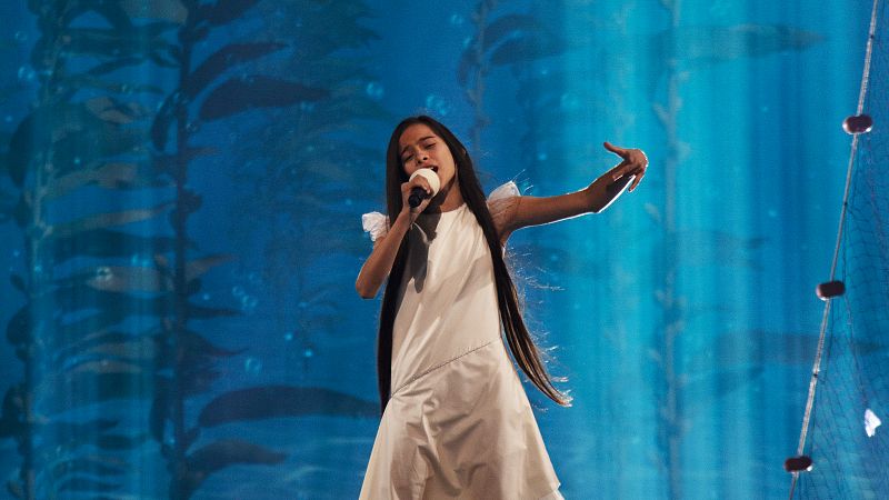 Eurovisión Junior 2019 - Melani ensaya "Marte"