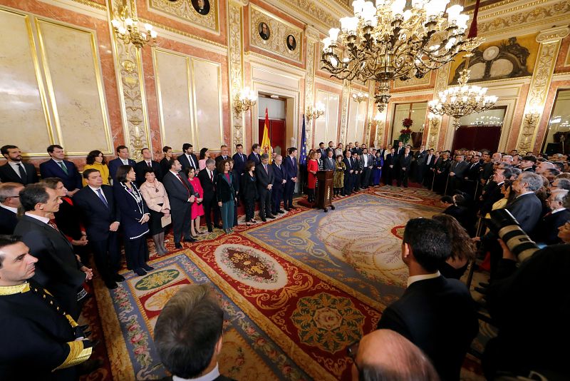 Vista general del Congreso de los Diputados durante la sesión solemne de las Cortes con motivo de la celebración del 41 aniversario de la Constitución.