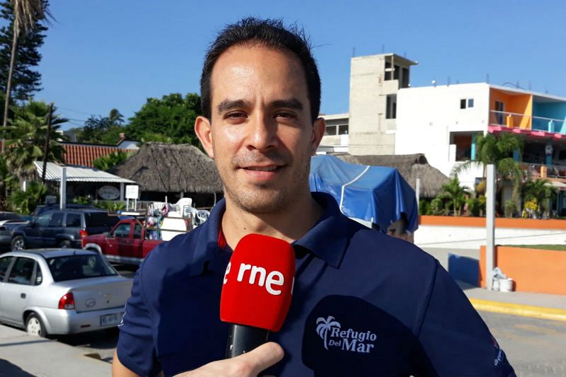 Jorge Grimaldi, gerente del hotel Refugio del Mar (Bucerías).