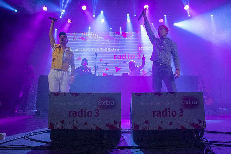 Dancetería durante su concierto en la fiesta 2020 de Radio 3 Extra