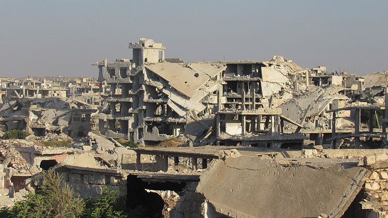 Los barrios de la ciudad de Daraa (sur de Siria)