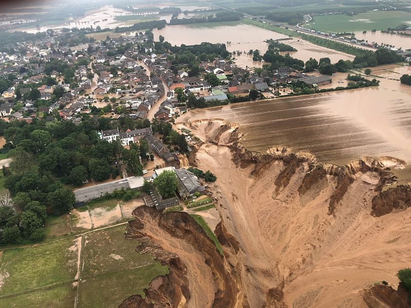 Corrimiento de tierra en Erftstadt, Alemania