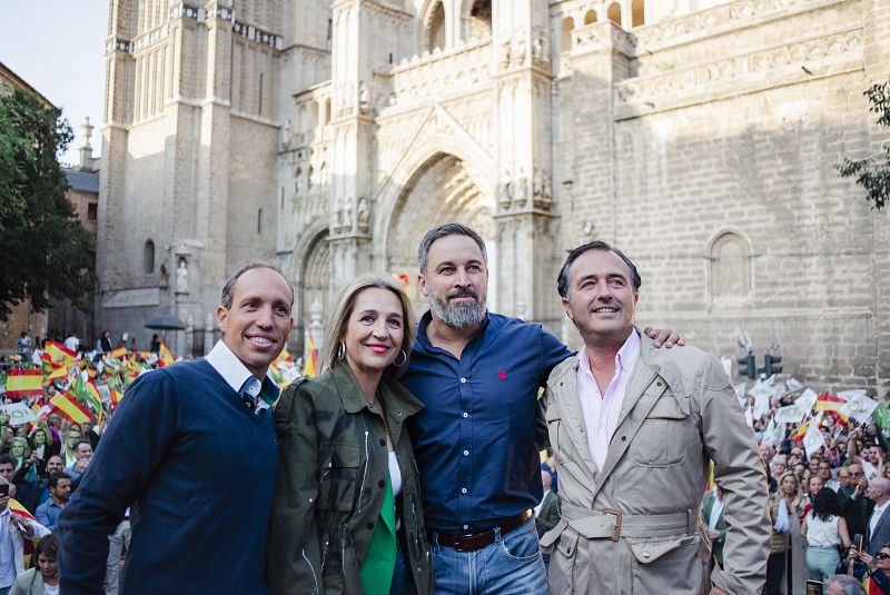 Abascal participa en el cierre de campaña de Vox en Toledo