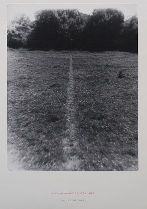 Richard Long. Una línea trazada caminando 1967. Collection Dorothee and Konrad Fischer. © VEGAP, Barcelona, 2012