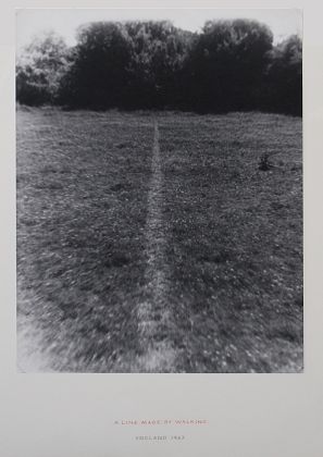 Richard Long. Una línea trazada caminando 1967. Collection Dorothee and Konrad Fischer. © VEGAP, Barcelona, 2012