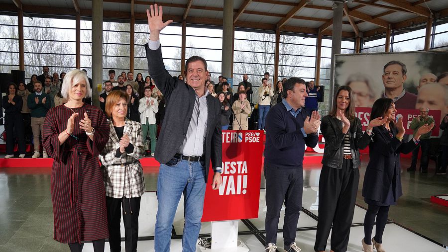 Acto de precampaña del PSdeG en Santiago de Compostela