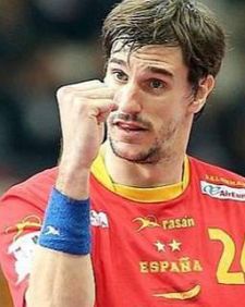 Viran Morros, jugador de la selección española de balonmano