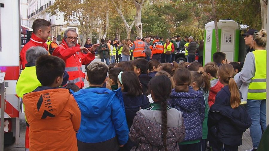 Simulacro de evacuación por riesgo de tsunami en Cádiz
