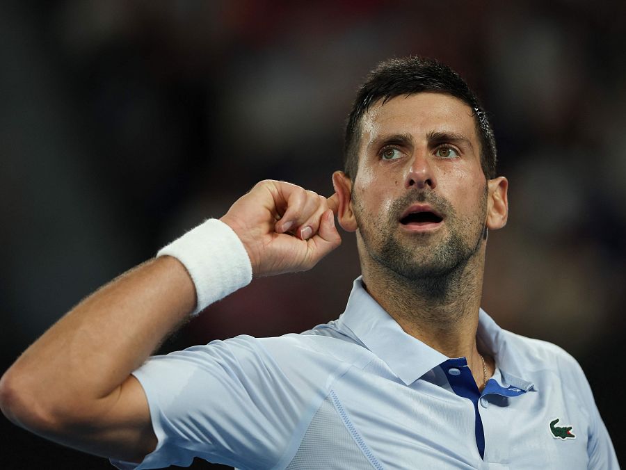 Djokovic pide los gritos de la grada