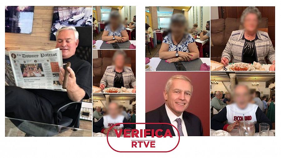 Montajes publicados en los perfiles de Facebook de las hermanas con sus supuestas parejas: el exalcalde Mario A. Guerra a la izquierda y el militar retirado Wesley Clark a la derecha