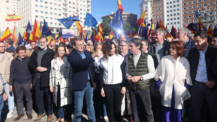 El PP se manifiesta contra la amnistía en Madrid