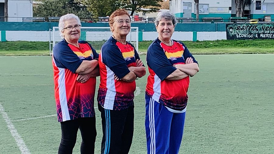 Quilla, Martín y Fuentes, jugadoras de la 'Selección Clandestina'.