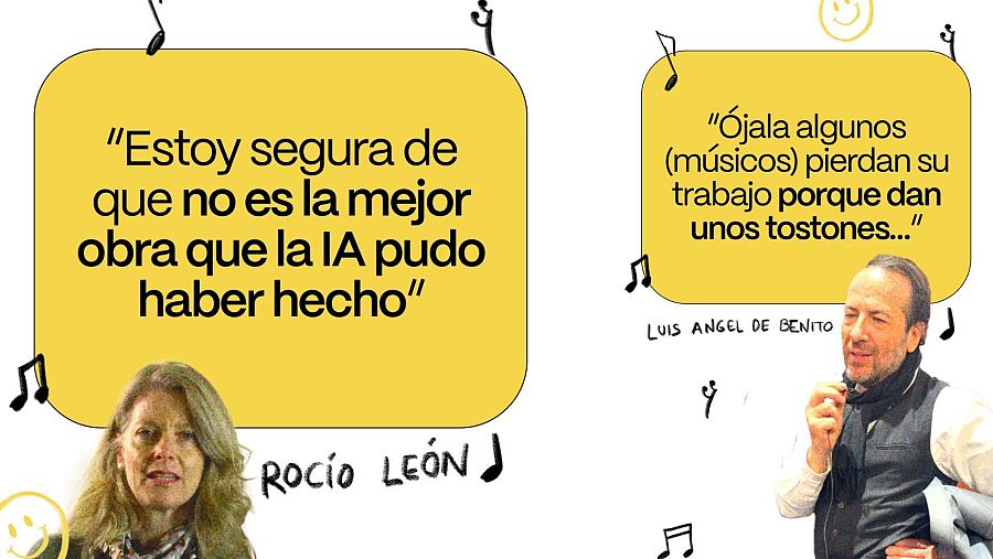 Citas de Rocío León y Luis Ángel de Benito durante el documental.