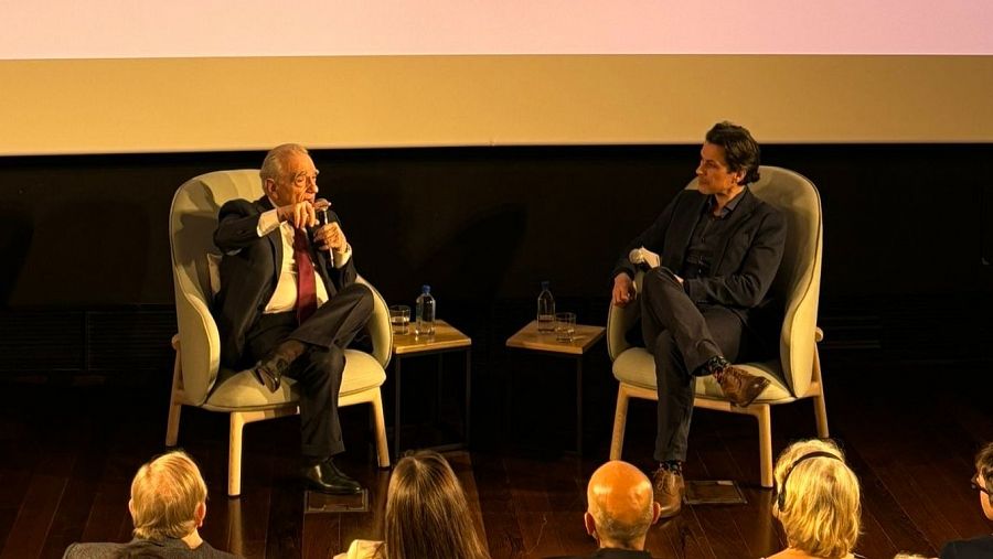 Martin Scorsese junto a Rodrigo Cortés