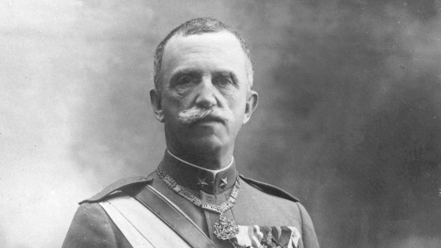 Retrato de Victor Manuel III de Saboya, rey de Italia.