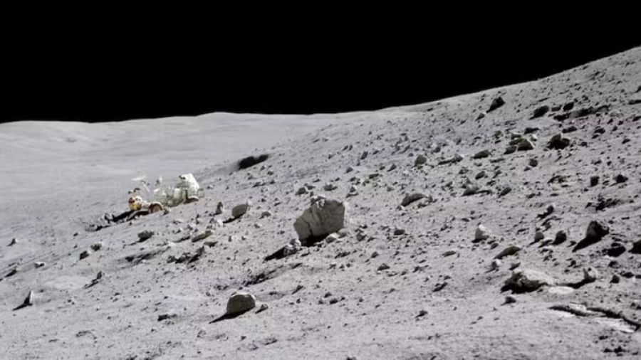 El vehículo lunar itinerante de la misión Apolo 16