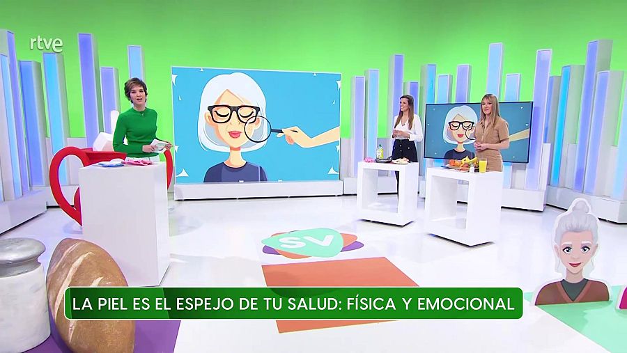 Ana Molina y Andrea Calderón en el programa de Saber Vivir