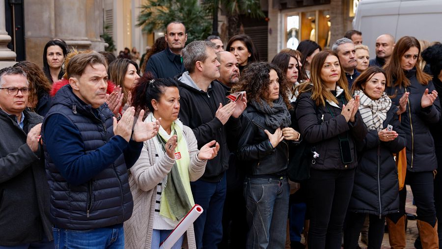 Un 90 % de oficinas bancarias en la Comunitat Valenciana cierra por el paro de dos horas