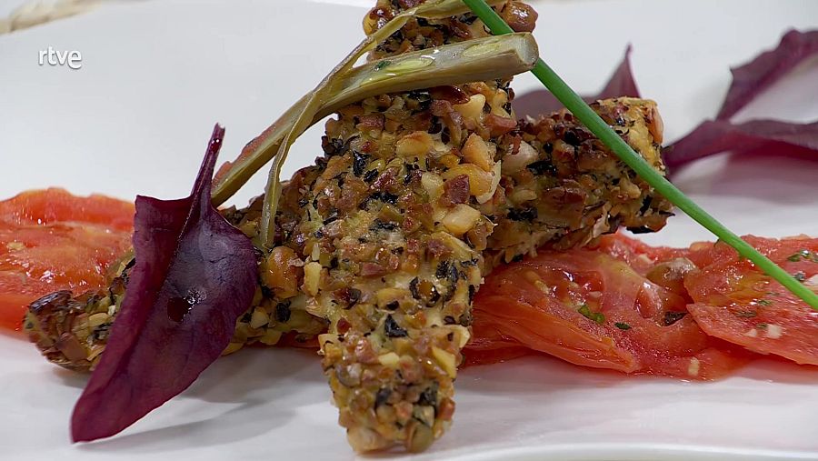 Receta de fingers de pollo con rebozado de legumbres