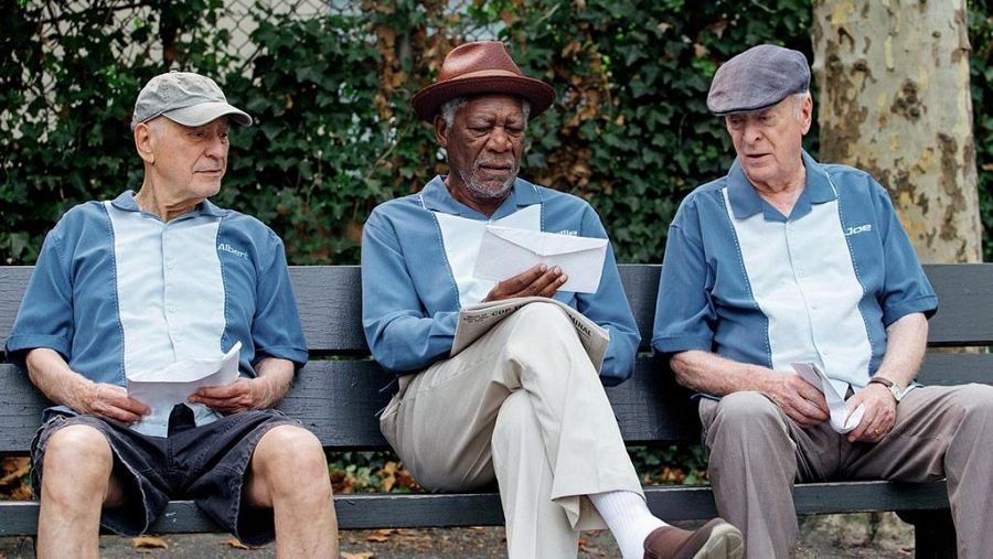 Alan Arkin, Morgan Freeman y Michael Caine en 'Un golpe con estilo'