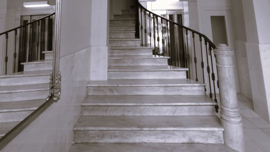 Portal donde sucedió el tiroteo de Salvador Puig Antich