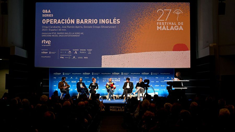 Coloquio con el equipo de 'Operación Barrio Inglés' tras la proyección en el cine Albéniz