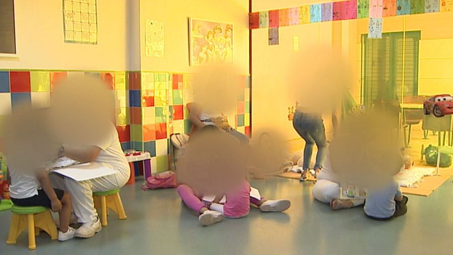 Madres e hijos en una unidad de madres